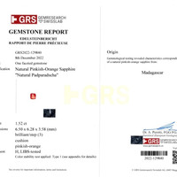 1.52 Ct. Sapphire from Madagascar Scan Report