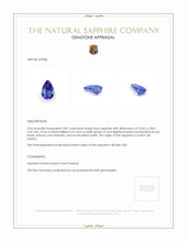 2.87 Ct. Sapphire from Ceylon (Sri Lanka) Appraisal