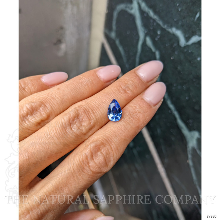 2.87 Ct. Blue Sapphire from Ceylon (Sri Lanka)