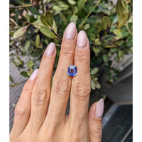 2.65 Ct. Violet Sapphire from Ceylon (Sri Lanka) Life Style