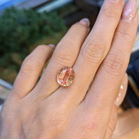 6.04 Ct. Padparadscha Sapphire from Ceylon (Sri Lanka) Life Style
