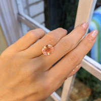 6.04 Ct. Padparadscha Sapphire from Ceylon (Sri Lanka) Life Style