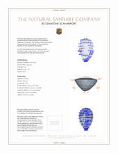 1.55 Ct. Blue Sapphire from Ceylon (Sri Lanka) 3 D Scan Report