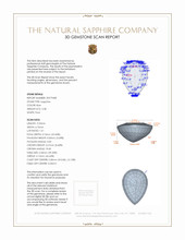 2.08 Ct. Sapphire from Ceylon (Sri Lanka) 3 D Scan Report