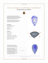 2.03 Ct. Blue Sapphire from Ceylon (Sri Lanka) 3 D Scan Report
