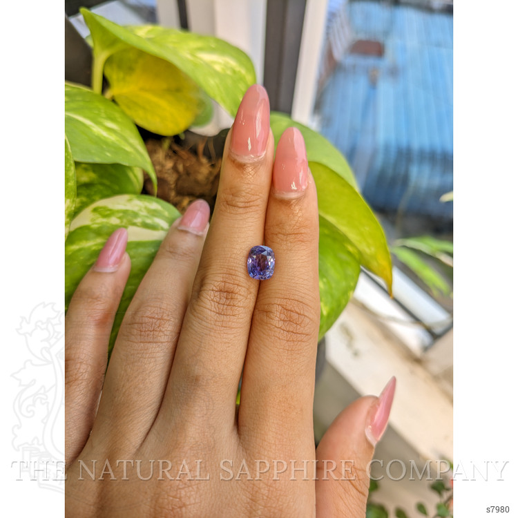 3.05 Ct. Violet Sapphire from Ceylon (Sri Lanka)