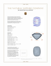 1.97 Ct. Sapphire from Ceylon (Sri Lanka) 3 D Scan Report