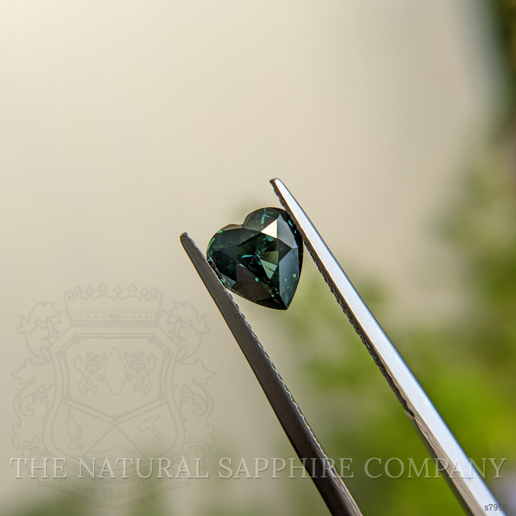 1.59 Ct. Bluish Green Sapphire from Ceylon (Sri Lanka)