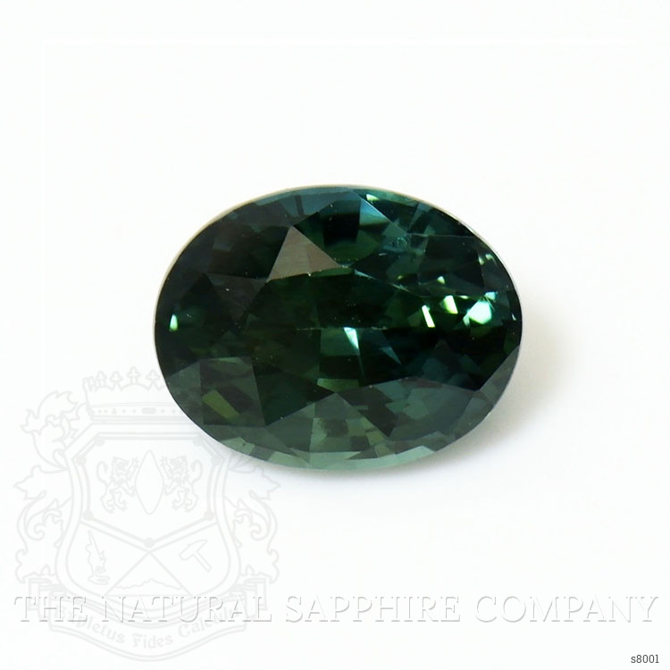 1.19 Ct. Bluish Green Sapphire from Ceylon (Sri Lanka)