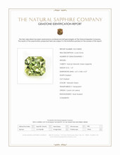 1.47 Ct. Yellowish Green Sapphire from Ceylon (Sri Lanka) Scan Report
