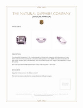 1.20 Ct. Sapphire from Ceylon (Sri Lanka) Appraisal