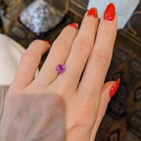 1.57 Ct. Pinkish Purple Sapphire from Ceylon (Sri Lanka) Life Style