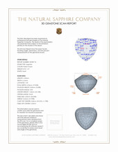 1.57 Ct. Sapphire from Ceylon (Sri Lanka) 3 D Scan Report