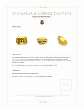2.18 Ct. Orangish Yellow Sapphire from Ceylon (Sri Lanka) Appraisal