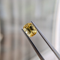 2.18 Ct. Orangish Yellow Sapphire from Ceylon (Sri Lanka) Life Style