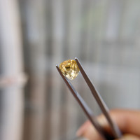 2.18 Ct. Orangish Yellow Sapphire from Ceylon (Sri Lanka) Life Style