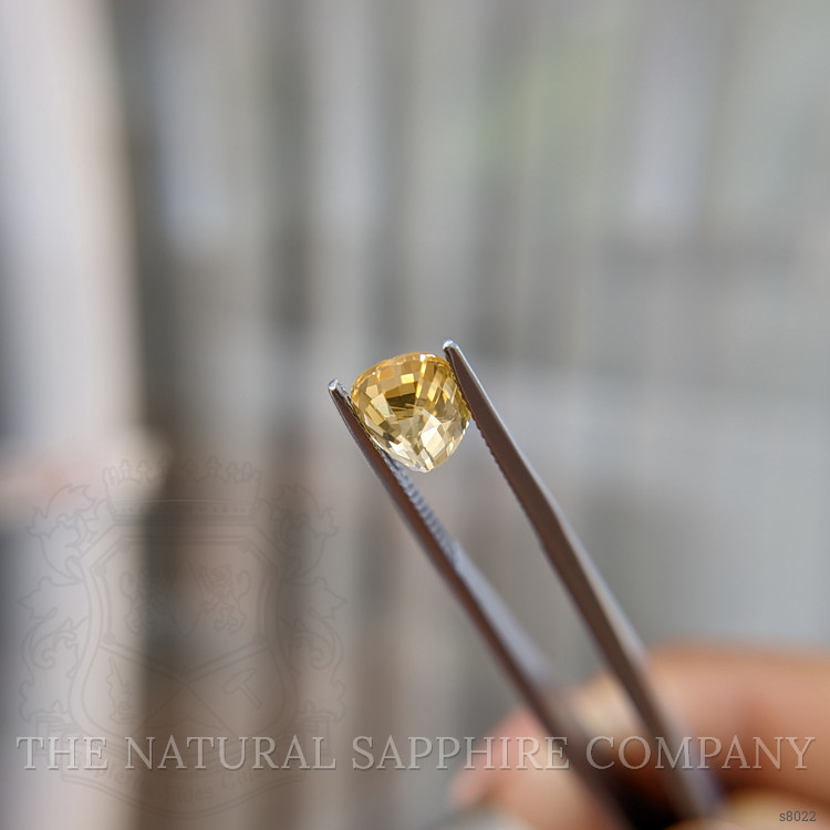 2.18 Ct. Orangish Yellow Sapphire from Ceylon (Sri Lanka)