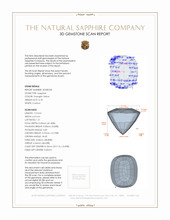2.18 Ct. Sapphire from Ceylon (Sri Lanka) 3 D Scan Report