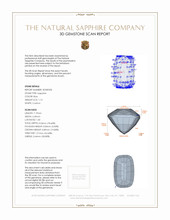 1.13 Ct. Blue Sapphire from Ceylon (Sri Lanka) 3 D Scan Report