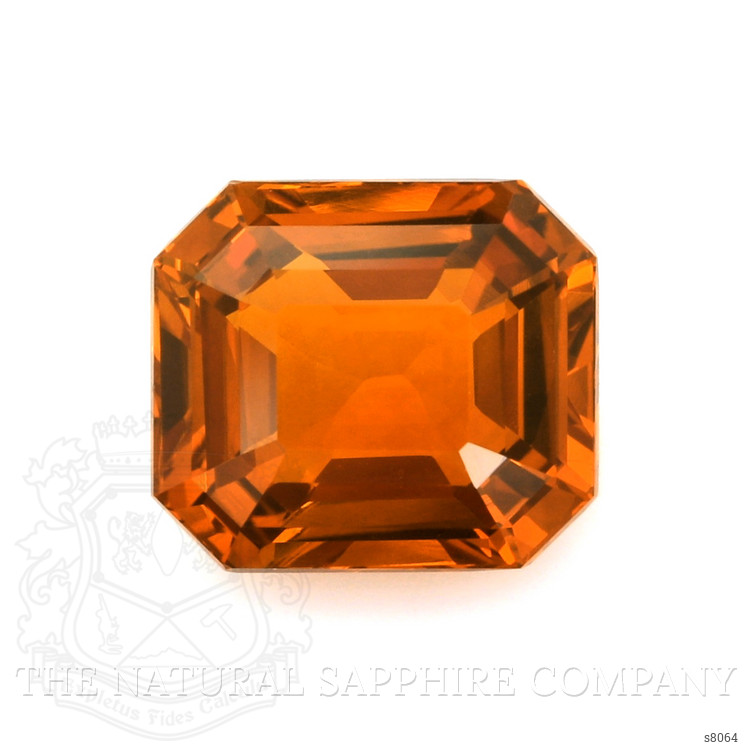 10.03 Ct. Orange Sapphire from Ceylon (Sri Lanka)