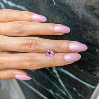 2.03 Ct. Purplish Pink Sapphire from Madagascar Life Style