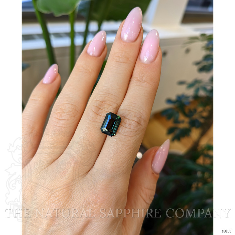 4.07 Ct. Greenish Blue Sapphire from Ceylon (Sri Lanka)