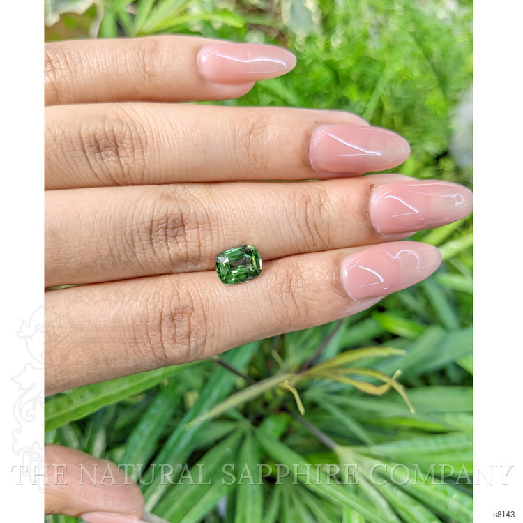 2.19 Ct. Bluish Green Sapphire from Ceylon (Sri Lanka)