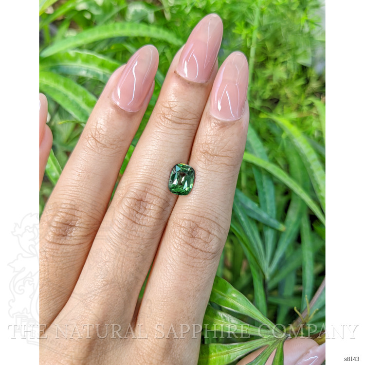 2.19 Ct. Bluish Green Sapphire from Ceylon (Sri Lanka)