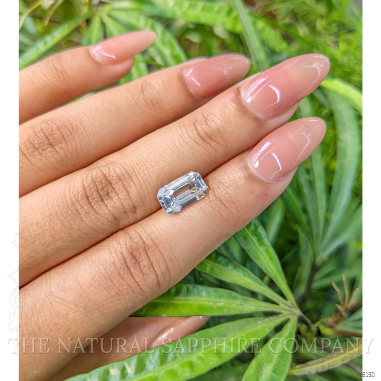 3.57 Ct. White Sapphire from Ceylon (Sri Lanka)