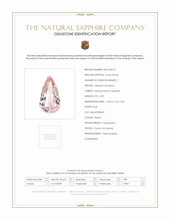 3.90 Ct. Peach Sapphire from Ceylon (Sri Lanka) Scan Report