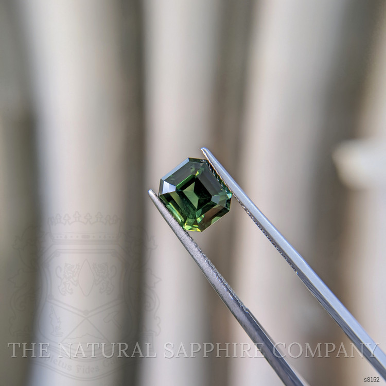 4.08 Ct. Green Sapphire from Ceylon (Sri Lanka)