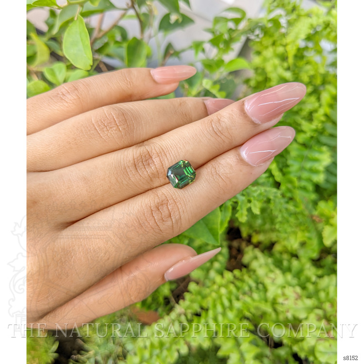 4.08 Ct. Green Sapphire from Ceylon (Sri Lanka)