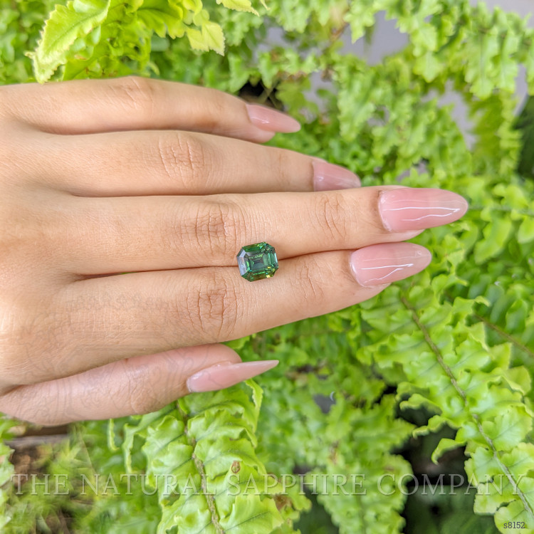4.08 Ct. Green Sapphire from Ceylon (Sri Lanka)