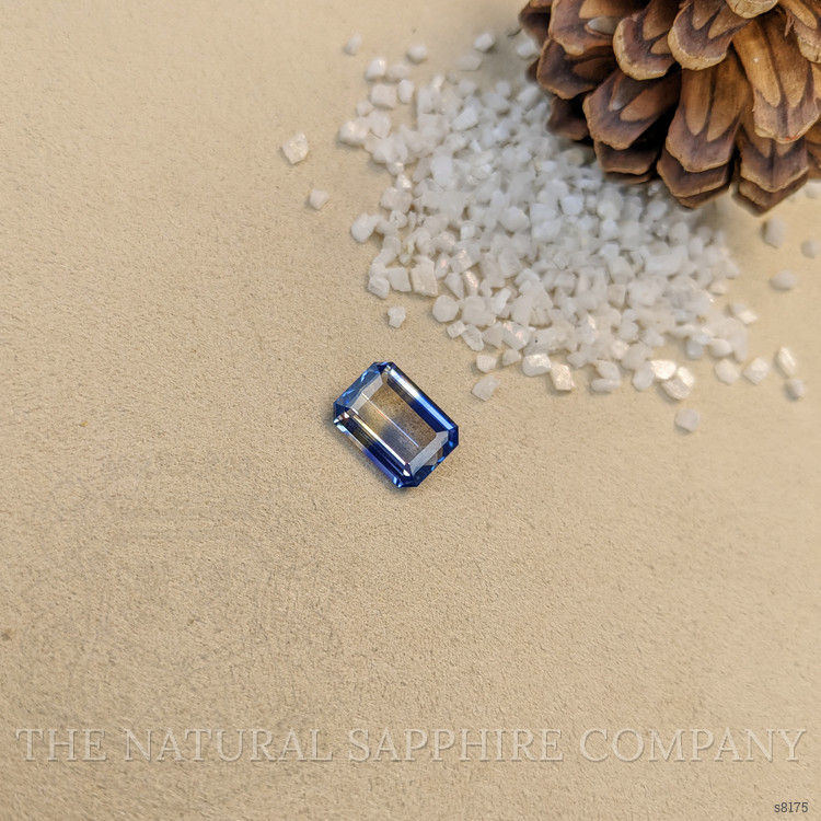 7.32 Ct. Bi Color Sapphire from Ceylon (Sri Lanka)