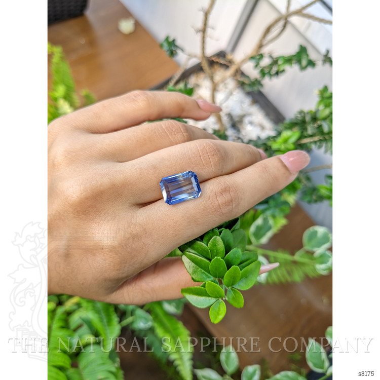 7.32 Ct. Bi Color Sapphire from Ceylon (Sri Lanka)