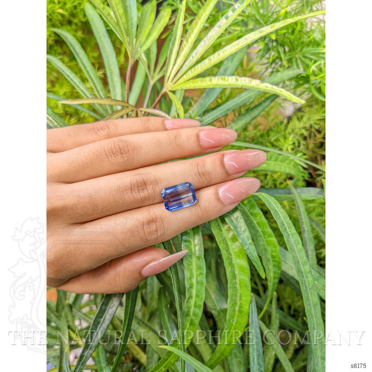 7.32 Ct. Bi Color Sapphire from Ceylon (Sri Lanka)