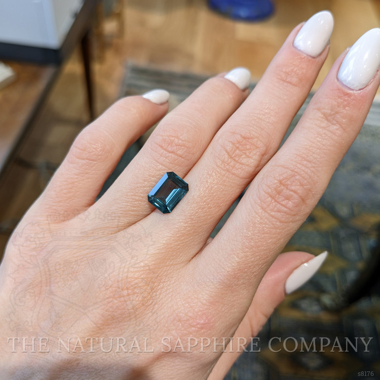 2.84 Ct. Greenish Blue Sapphire from Ceylon (Sri Lanka)