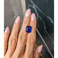 10.26 Ct. Blue Sapphire from Ceylon (Sri Lanka) Life Style