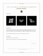 1.06 Ct. White Sapphire from Ceylon (Sri Lanka) Appraisal