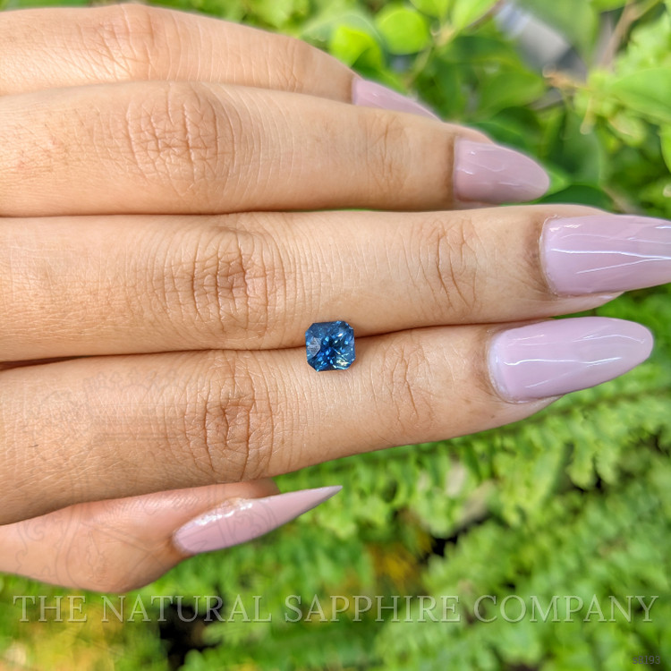 1.24 Ct. Greenish Blue Sapphire from Ceylon (Sri Lanka)