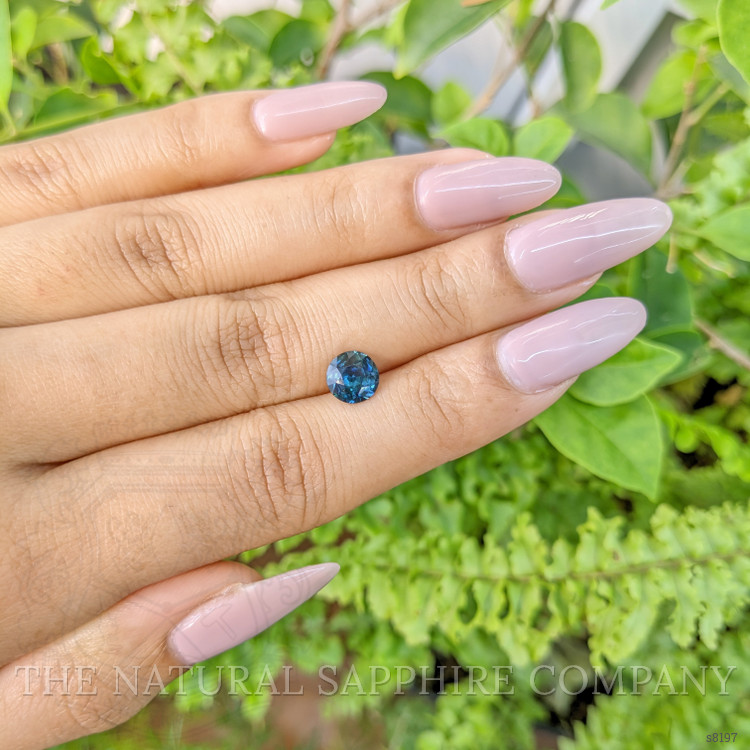 1.64 Ct. Greenish Blue Sapphire from Ceylon (Sri Lanka)