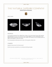 2.06 Ct. White Sapphire from Ceylon (Sri Lanka) Appraisal