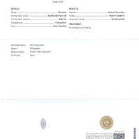 2.06 Ct. White Sapphire from Ceylon (Sri Lanka) Scan Report