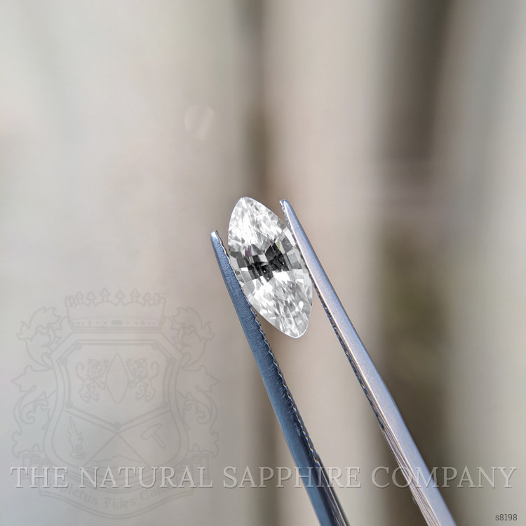 2.06 Ct. White Sapphire from Ceylon (Sri Lanka)