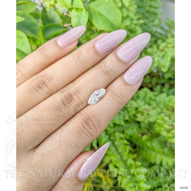 2.06 Ct. White Sapphire from Ceylon (Sri Lanka)