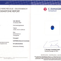 7.44 Ct. Sapphire from Ceylon (Sri Lanka) Scan Report