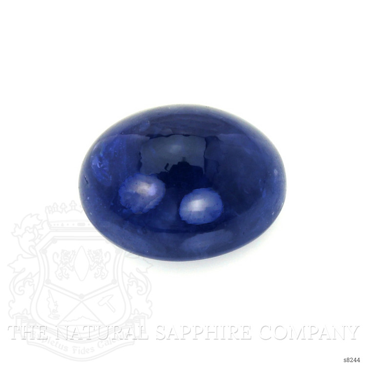 6.11 Ct. Blue Cabochon Sapphire from Ceylon (Sri Lanka)