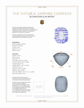 2.57 Ct. Sapphire from Ceylon (Sri Lanka) 3 D Scan Report