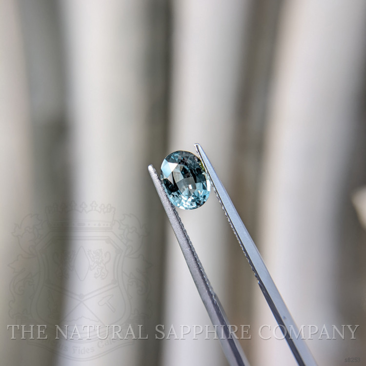1.56 Ct. Greenish Blue Sapphire from Ceylon (Sri Lanka)