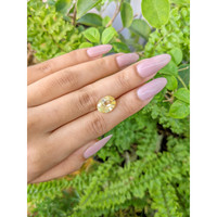 4.88 Ct. Yellow Sapphire from Ceylon (Sri Lanka) Life Style